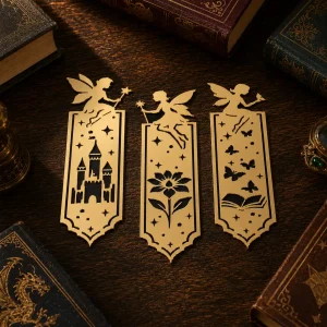 Pack of 3 Gold Fantasy Bookmarks