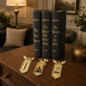 Pack of 3 Gold Fantasy Bookmarks