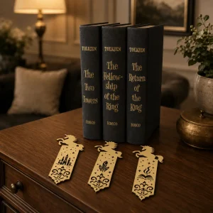 Pack of 3 Gold Fantasy Bookmarks