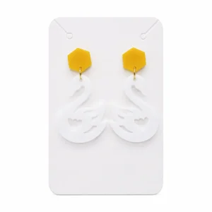 The Royal Swan Acrylic Earrings