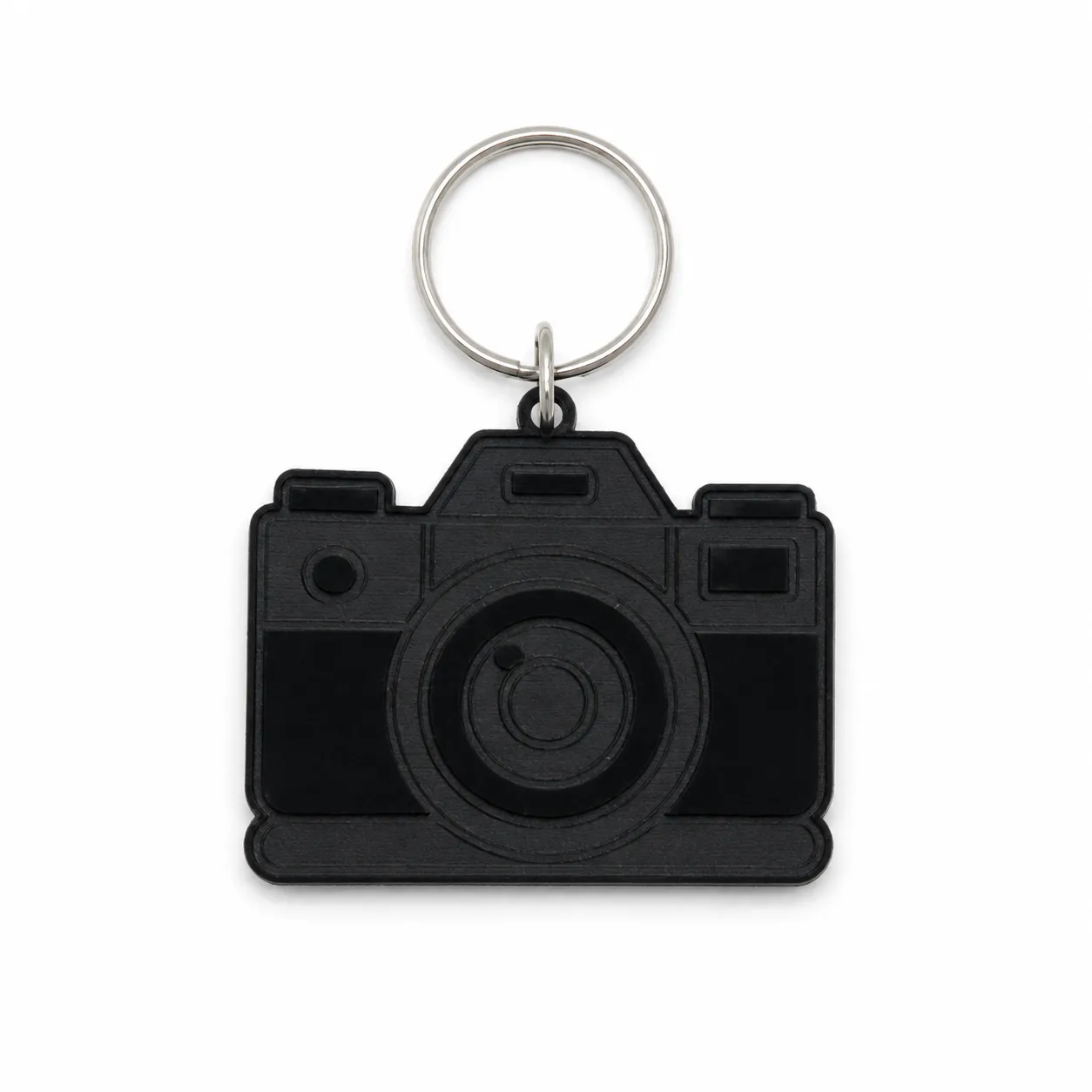 Sleek Black Camera Acrylic Keychain Sleek Black Camera Acrylic Keychain