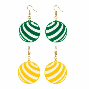 Spiral Pop Geometric Earrings