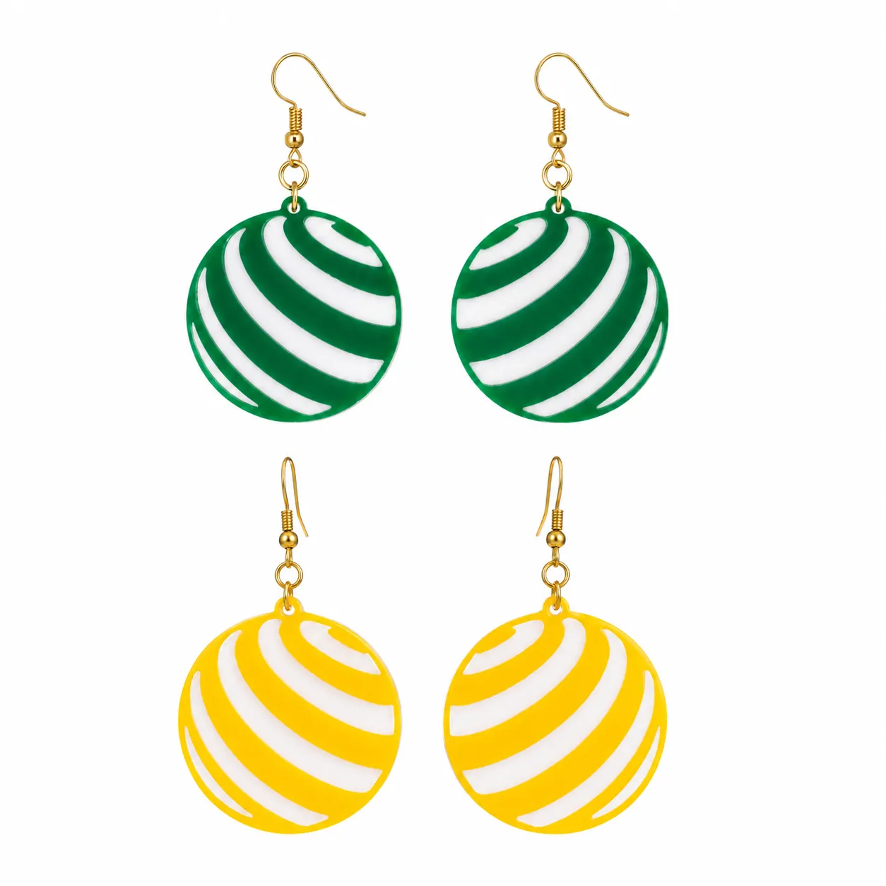 Spiral Pop Geometric Acrylic Earrings Spiral Pop Geometric Earrings