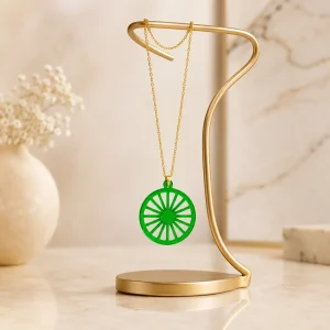 Modern Geometric Sun Wheel Earrings