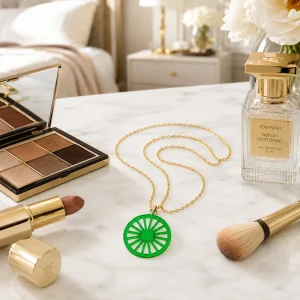 Modern Geometric Sun Wheel Earrings