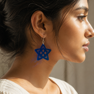 Galaxy Geometric Star Acrylic Earrings Galaxy Sparkle Star Earrings