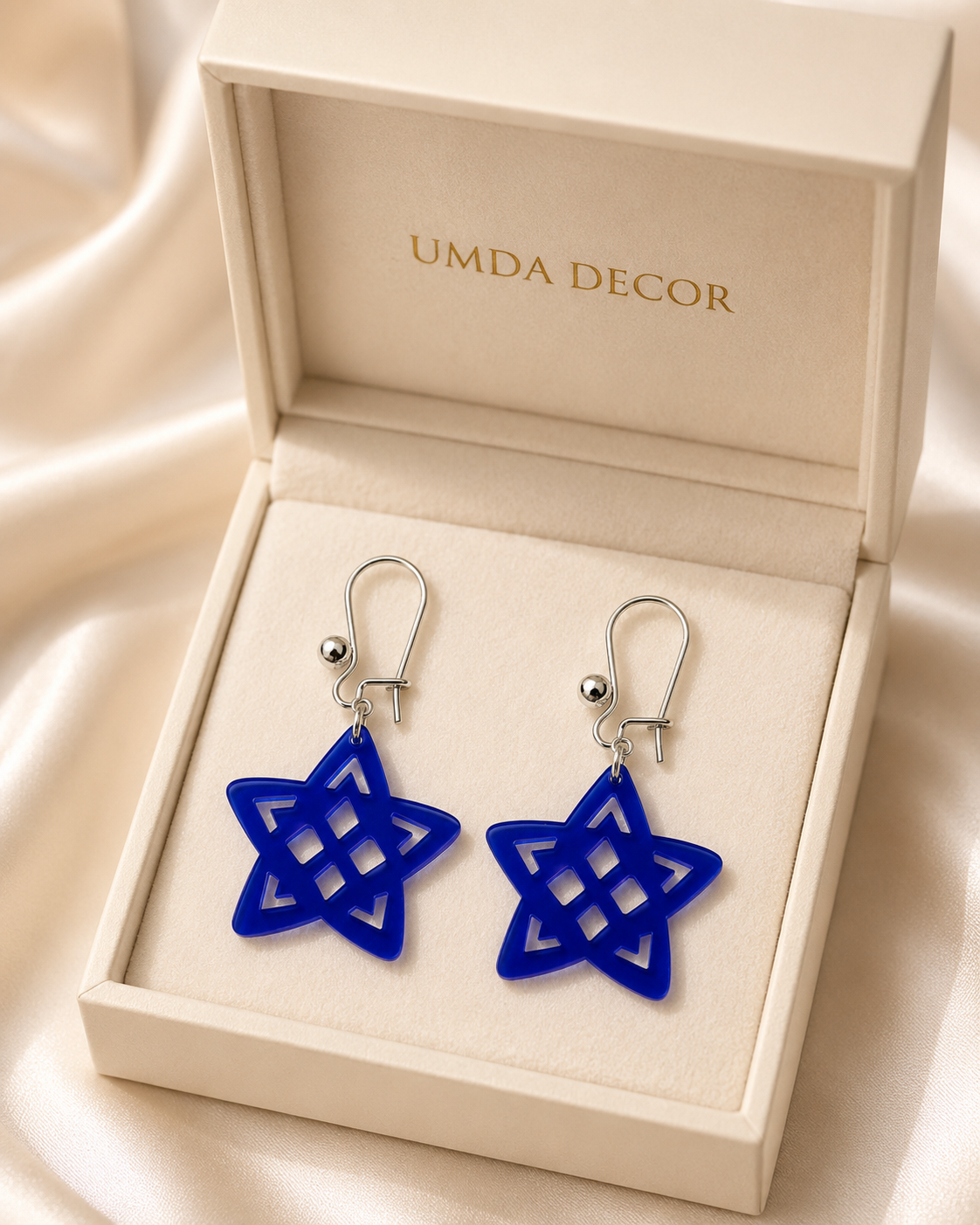 Galaxy Geometric Star Acrylic Earrings Galaxy Sparkle Star Earrings