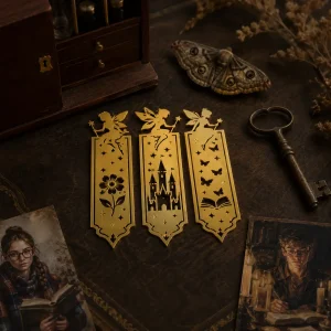 Pack of 3 Gold Fantasy Bookmarks