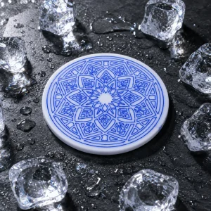 Starburst Andalusian Painted Mandala Coaster