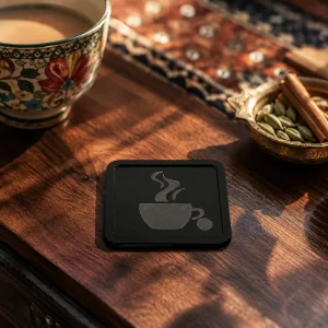 Luxury Black Acrylic Minimalist Coaster