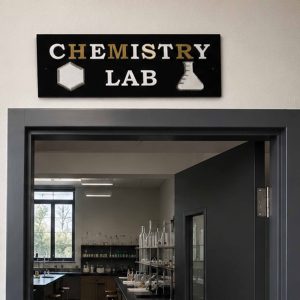Chemistry Laboratory Sign multi-color Acrylic
