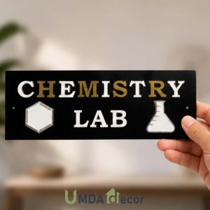 Chemistry Laboratory Sign multi-color Acrylic