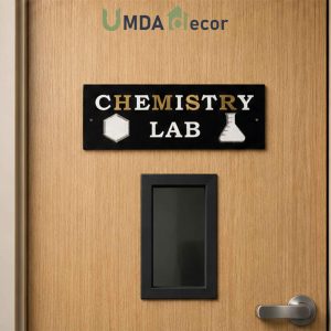 Chemistry Laboratory Sign multi-color Acrylic