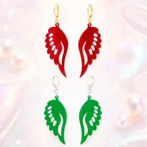 red-green-angel-wing-earrings-pakistan