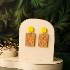 Sunshine Geometric Charm Earrings