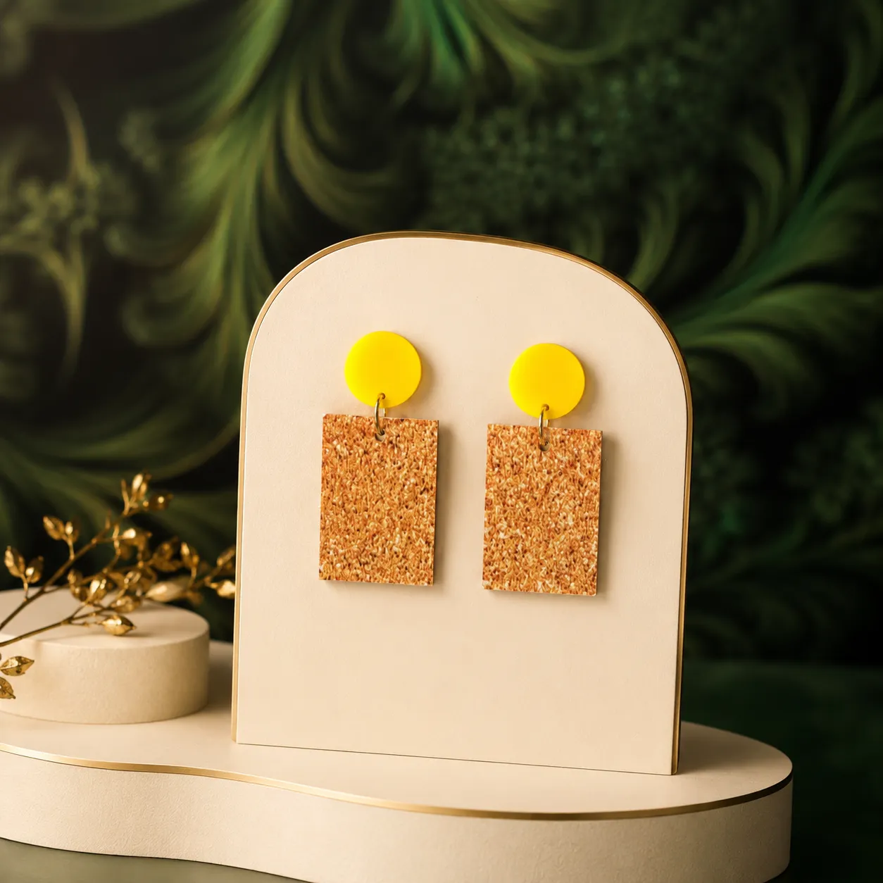 Sunshine Geometric Charm Earrings Sunshine Geometric Charm Earrings