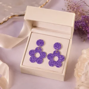 Petal Pop Daisy Acrylic Earrings