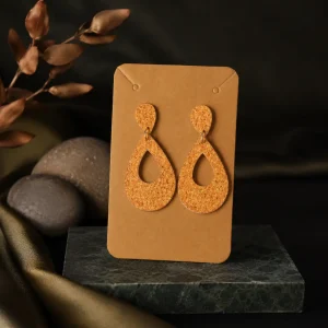 Trendy Teardrop Cutout Acrylic Earrings