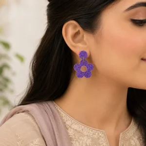 Petal Pop Daisy Acrylic Earrings