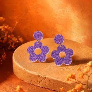Petal Pop Daisy Acrylic Earrings