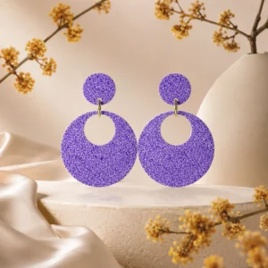 Color Splash Halo Acrylic Earrings