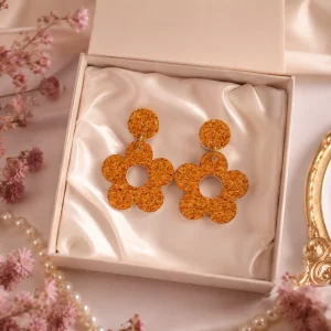 Petal Pop Daisy Acrylic Earrings