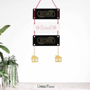 3-Panel Acrylic Wall Hanging Sign for Home