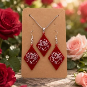 Ruby Rose Acrylic Jewellery Set