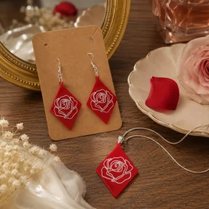 Ruby Rose Acrylic Jewellery Set