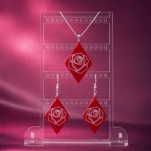 Ruby Rose Acrylic Jewellery Set