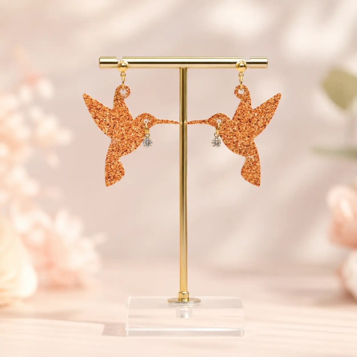 Golden Flight Hummingbird Earrings Golden Flight Hummingbird Earrings