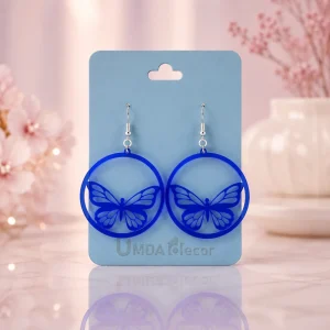 Elegant Butterfly Acrylic Earrings