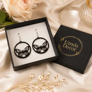 Elegant Butterfly Acrylic Earrings