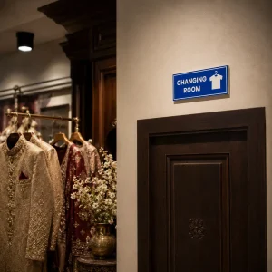 Changing Room Acrylic Commercial Sign
