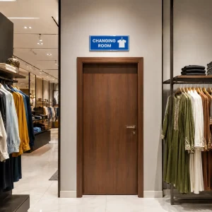 Changing Room Acrylic Commercial Sign