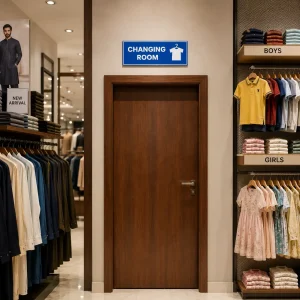 Changing Room Acrylic Commercial Sign