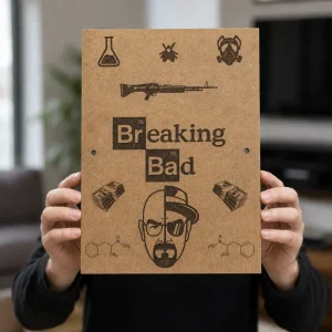 Breaking Bad–Inspired Engraved MDF Wall Art One Piece Engraved MDF Wall Art
