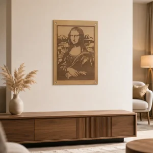 Mona Lisa Laser-Engraved Wall Art