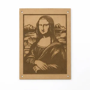Mona Lisa Laser-Engraved Wall Art