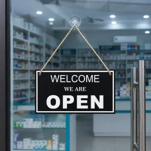 Reversible Open & Closed 3D Acrylic Hanging Sign - Image 5