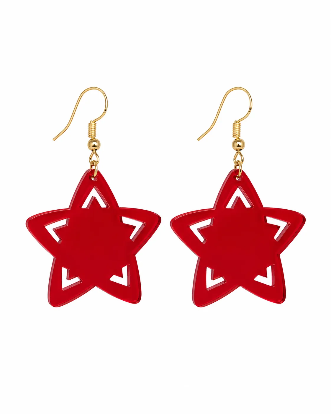 Galaxy Geometric Star Acrylic Earrings Galaxy Sparkle Star Earrings