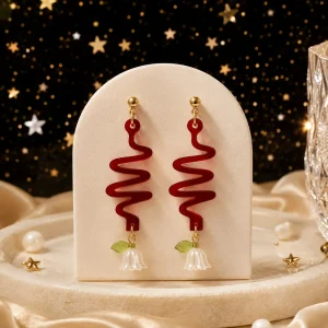 Floral Ripple Acrylic Earrings Floral Ripple Acrylic Earrings