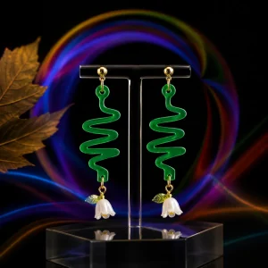 Floral Ripple Acrylic Earrings Floral Ripple Acrylic Earrings