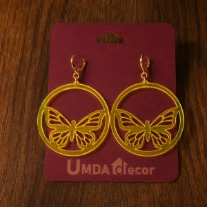Elegant Butterfly Acrylic Earrings