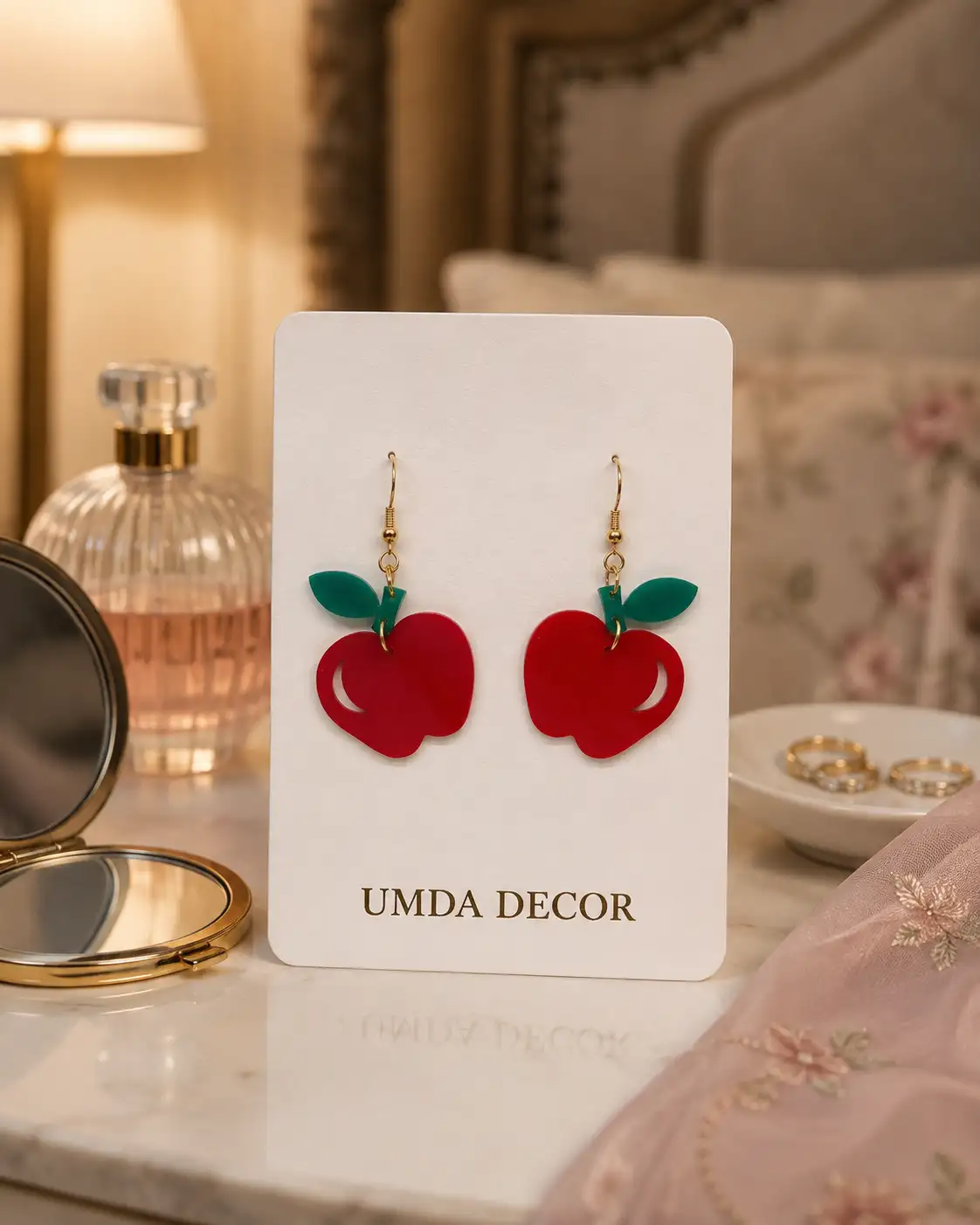Sweet Apple Acrylic Earrings Sweet Apple Acrylic Earrings
