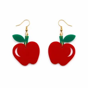 Sweet Apple Acrylic Earrings