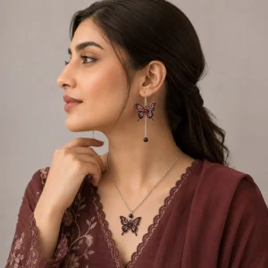 Butterfly Statement Jewellery Set Butterfly Statement Jewellery Set