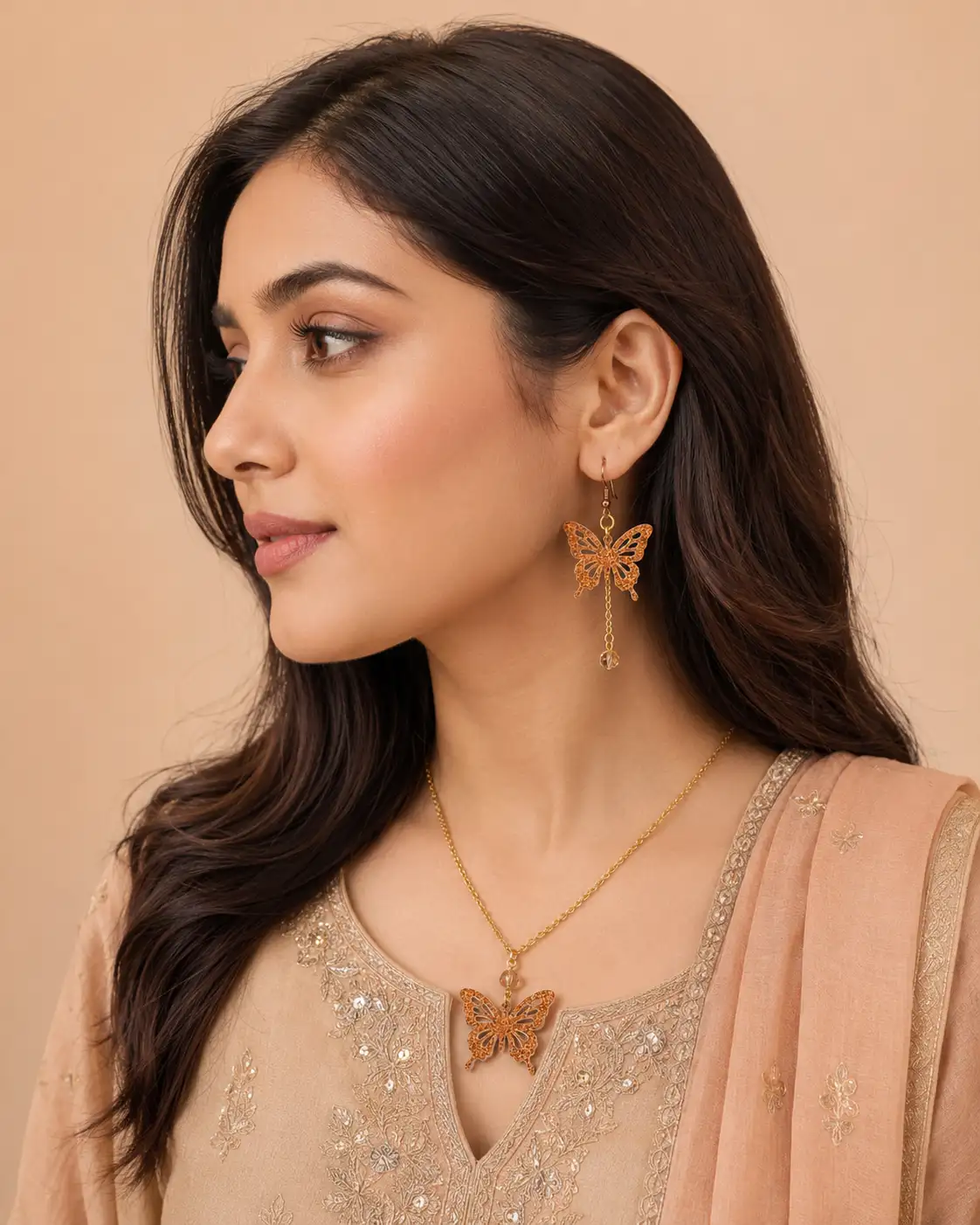 Butterfly Statement Jewellery Set Butterfly Statement Jewellery Set