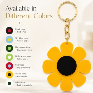 Daisy Acrylic Keychain and Bag Charm