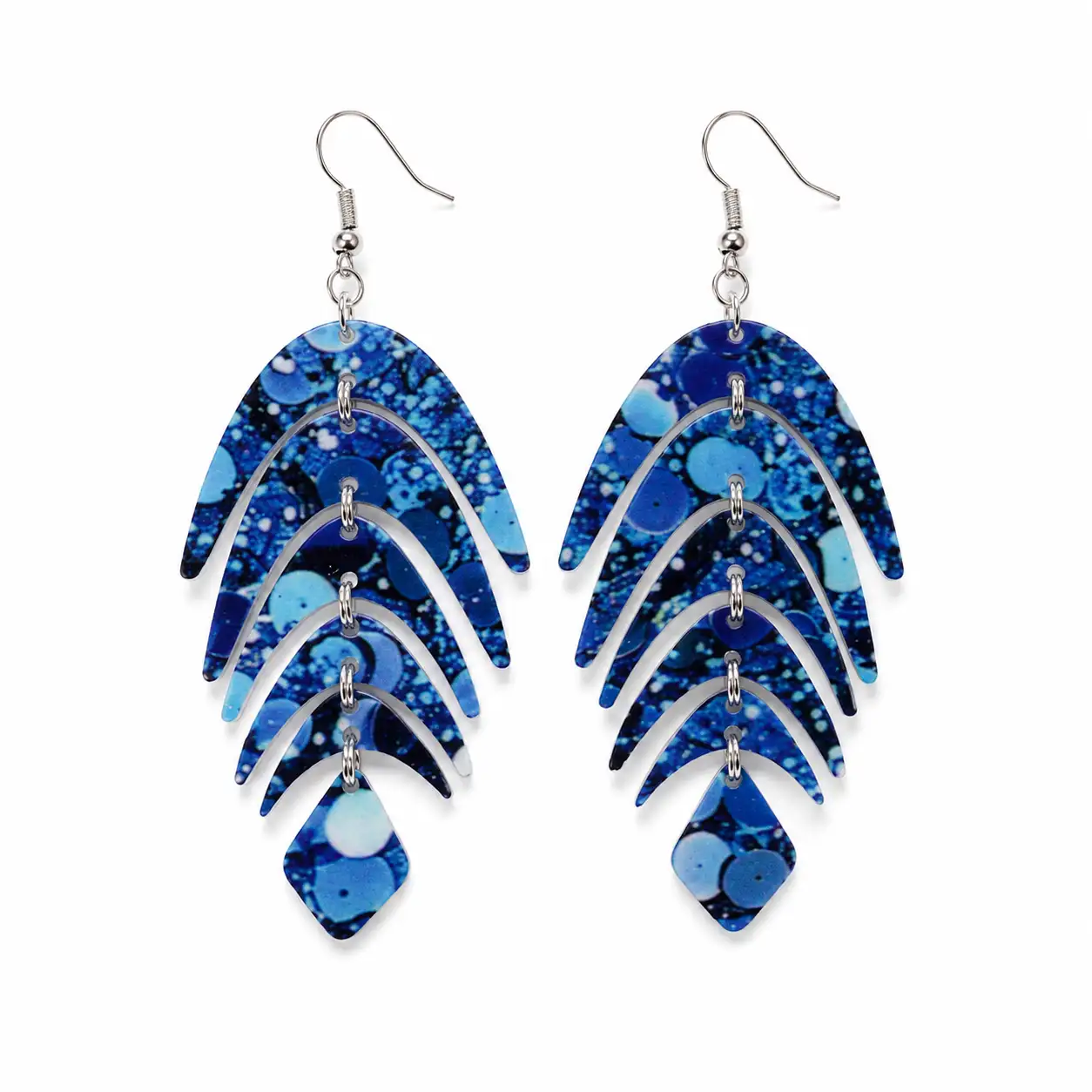 Fringe Leaf Acrylic Earrings Fringe Leaf Acrylic Earrings